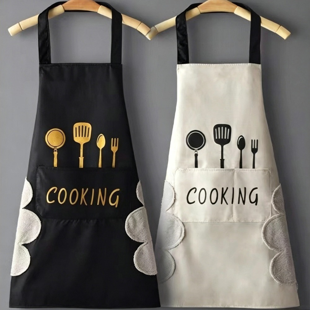 Home Cooking Chef - Waterproof Oil Resistant Kitchen Apron with