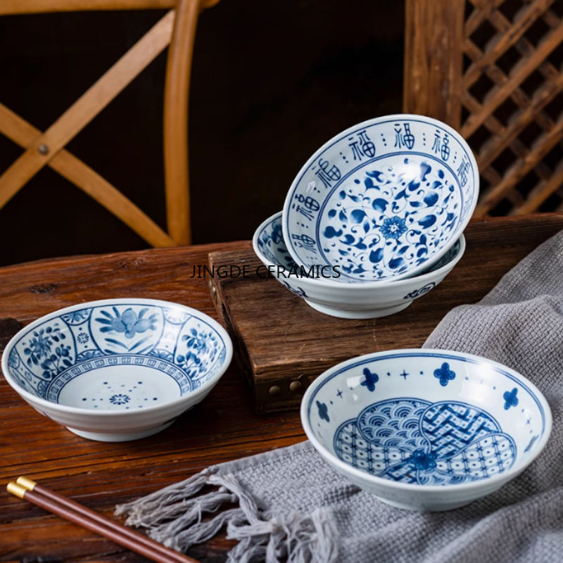 Home Cooking Chinese - 1pc Chinese Style Ceramic Tableware Home