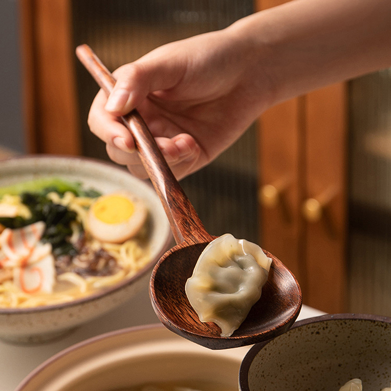Long Handle Ramen Wooden Spoon - Home Cooking Japanese incelemesi ve fiyatı