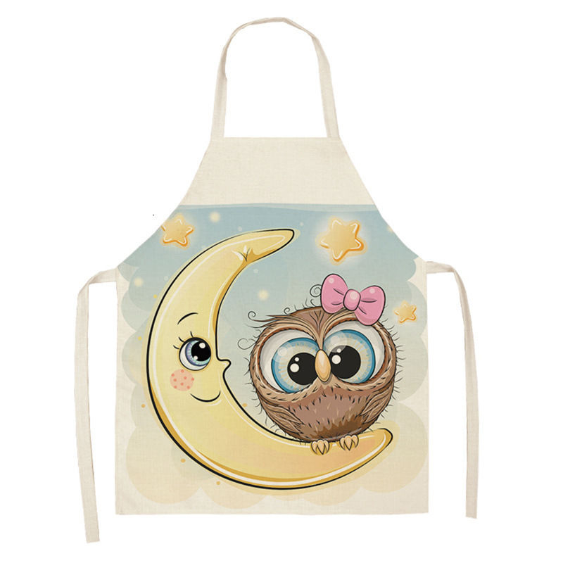 Owl Sleeveless Chef Apron Line - Home Cooking Chef incelemesi ve fiyatı