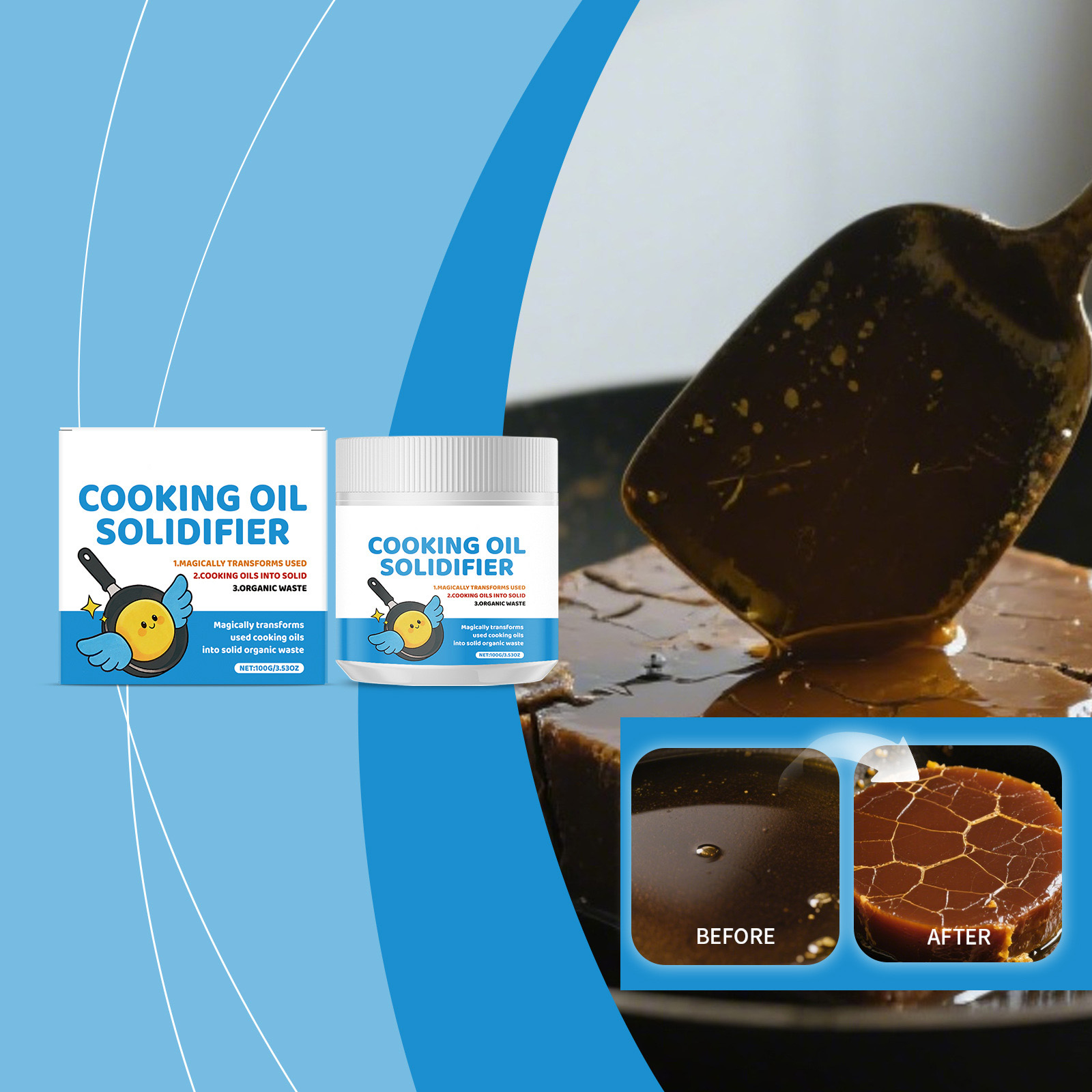 Practical Cooking Oil Solidifi - Home Cooking Oil Disposal incelemesi ve fiyatı