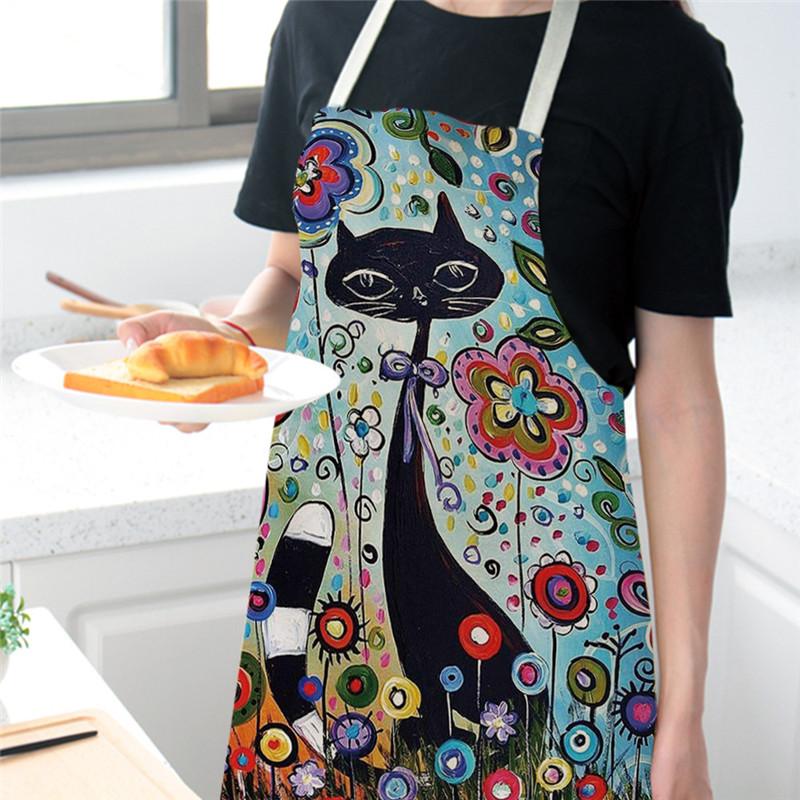 Flower Kitchen Cooking Apron C - Home Cooking For Cats incelemesi ve fiyatı