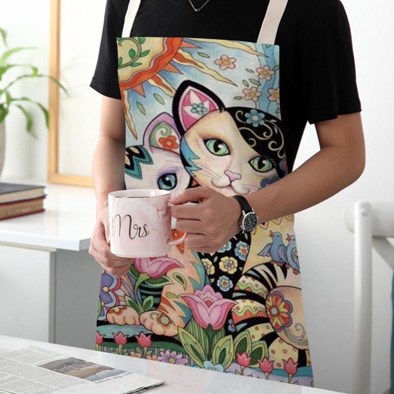 Flower Kitchen Cooking Apron C - Home Cooking For Cats incelemesi ve fiyatı