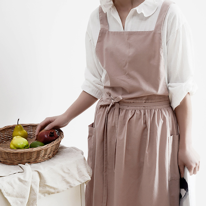 Women Cotton Linen Bib Apron J - Home Cooking Japanese incelemesi ve fiyatı