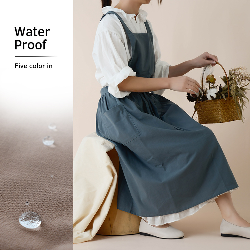 Women Cotton Linen Bib Apron J - Home Cooking Japanese incelemesi ve fiyatı