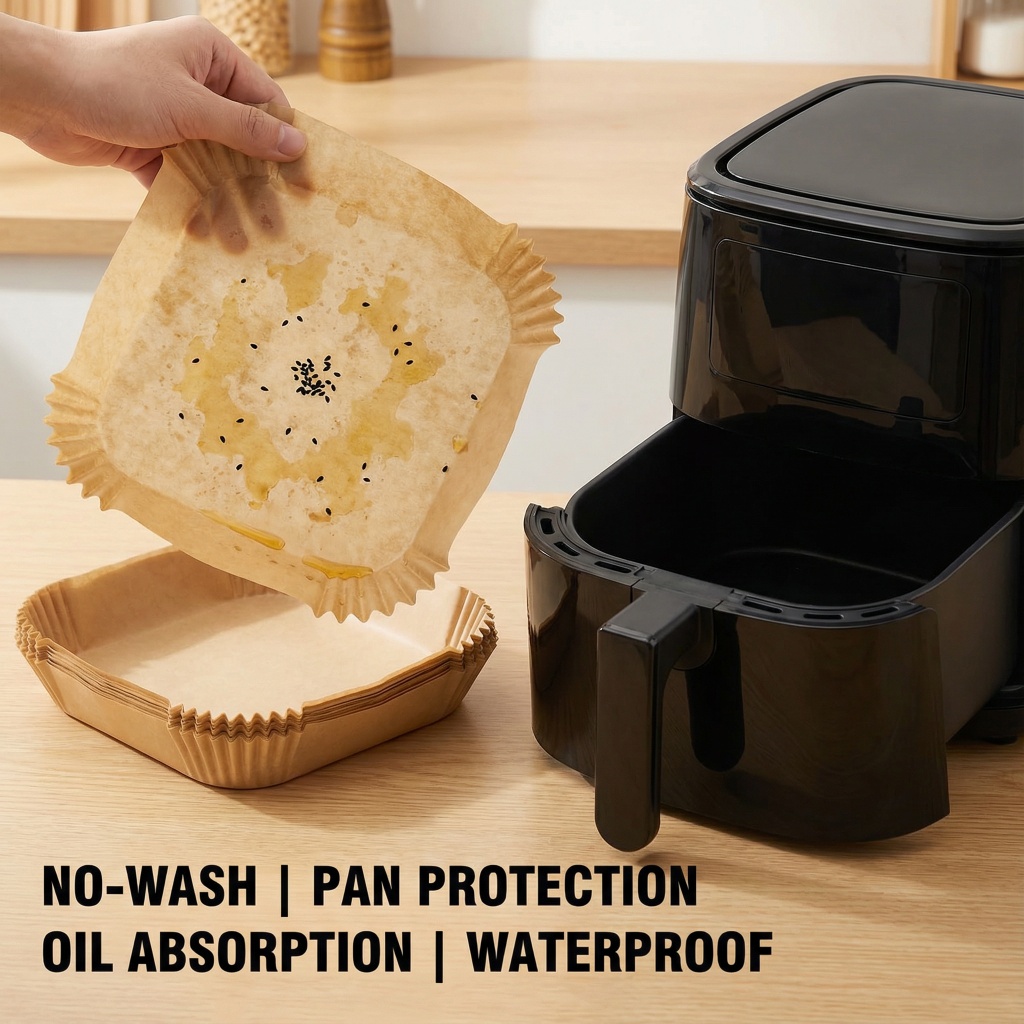 100pcs Thickened Air Fryer Pap - Home Cooking Oil Disposal incelemesi ve fiyatı