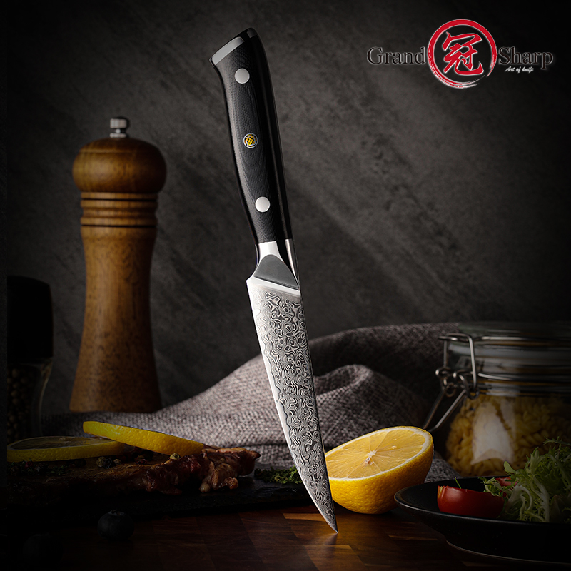 Grandsharp 4Pcs Damascus Steak - Home Cooking Japanese incelemesi ve fiyatı