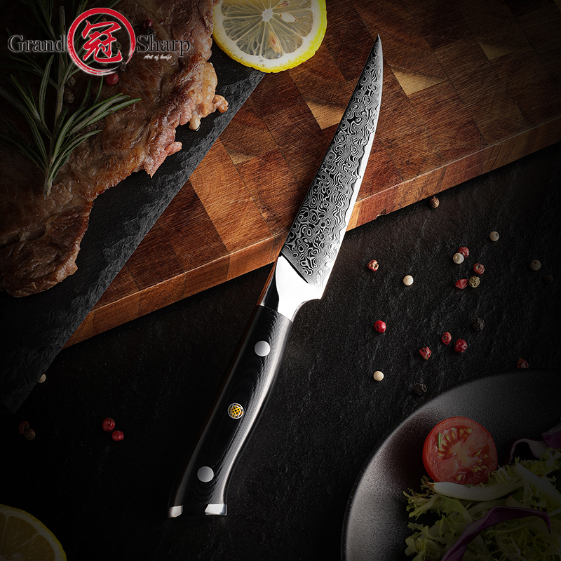 Grandsharp 4Pcs Damascus Steak - Home Cooking Japanese incelemesi ve fiyatı