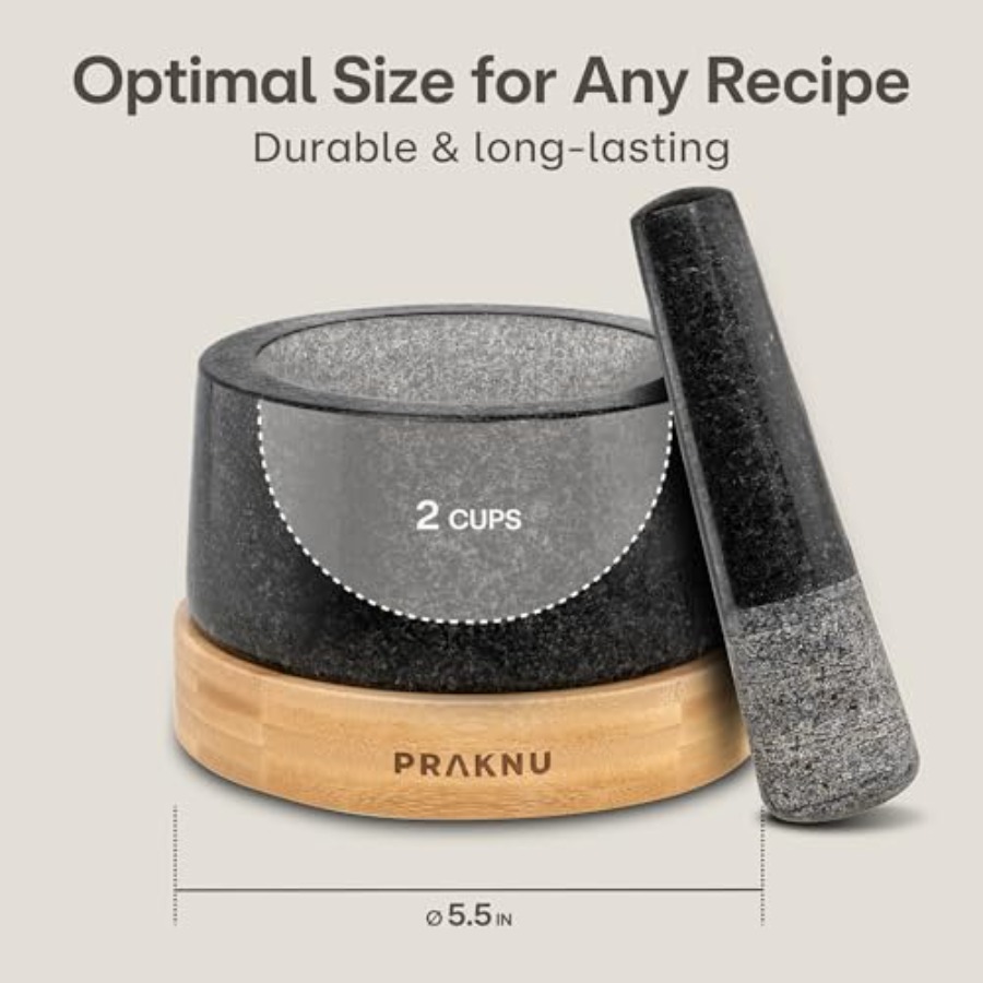 Large 2 Cup Mortar and Pestle  - Mortar Pestle Granite incelemesi ve fiyatı