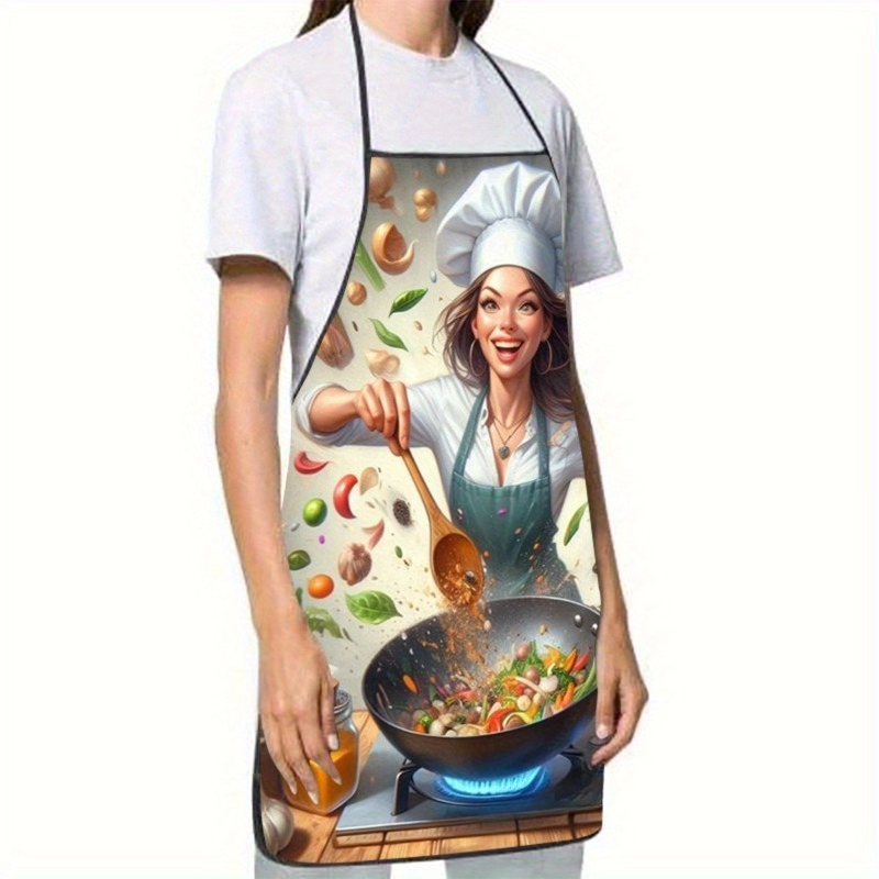 Vegetable Cooking Print Apron, - Home Cooking Chef incelemesi ve fiyatı