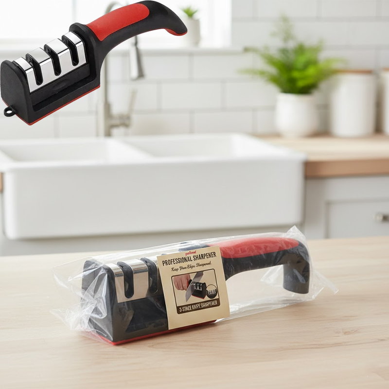 3-Stage Knife Sharpener Profes - Home Cooking Chef incelemesi ve fiyatı