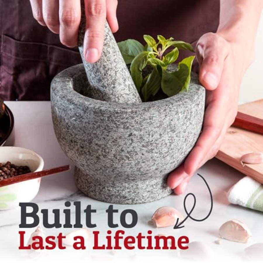 PriorityChef Large Mortar and  - Mortar Pestle Granite incelemesi ve fiyatı