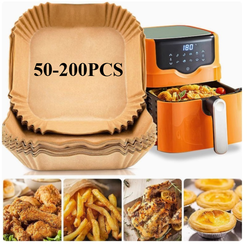 50-200PCS Air Fryer Parchment  - Home Cooking Oil Disposal incelemesi ve fiyatı