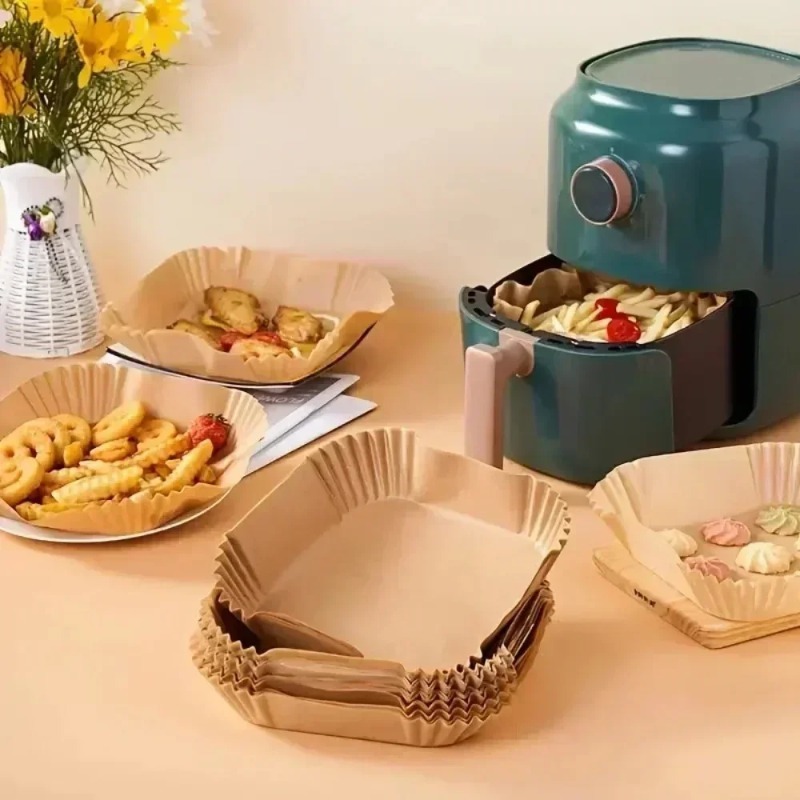 50-200PCS Air Fryer Parchment  - Home Cooking Oil Disposal incelemesi ve fiyatı