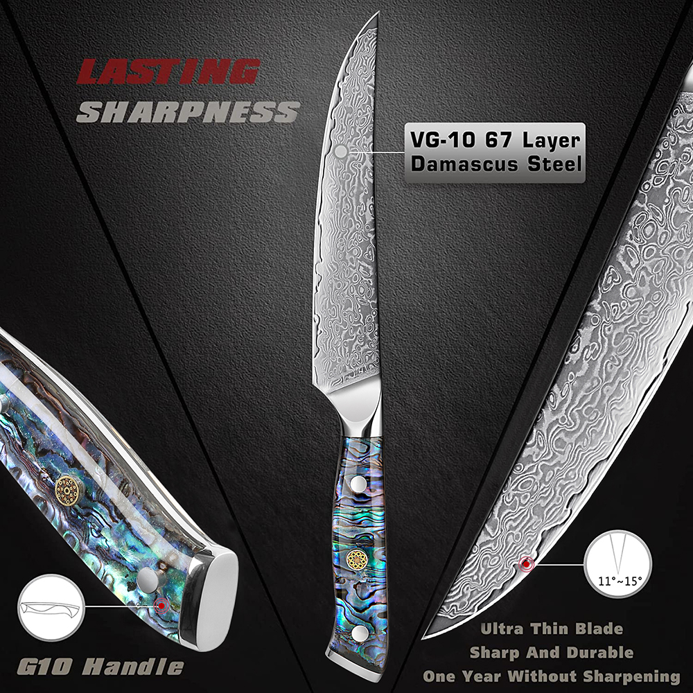 Japanese Damascus Steel Utilit - Home Cooking Japanese incelemesi ve fiyatı