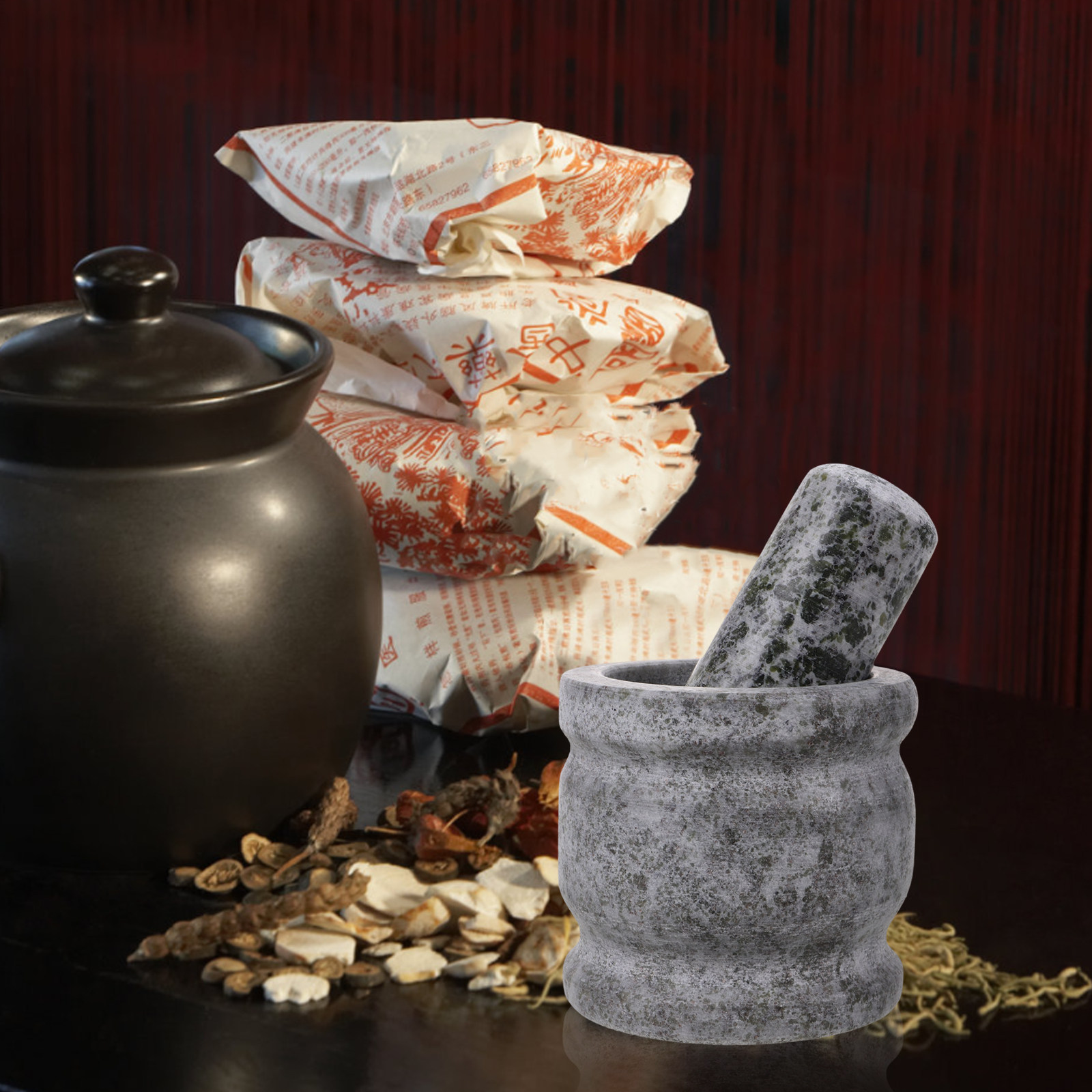 1Set Ergonomic Granite Pestle  - Mortar Pestle Granite incelemesi ve fiyatı