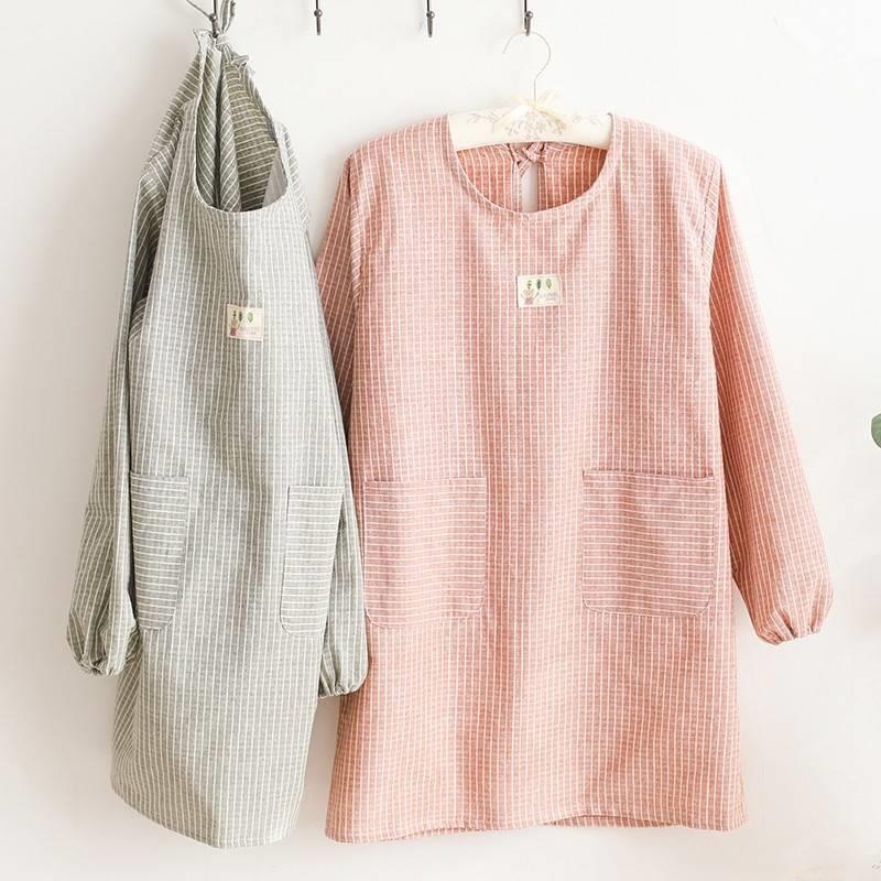Long Sleeve Apron Women's Fash - Home Cooking Oil Disposal incelemesi ve fiyatı
