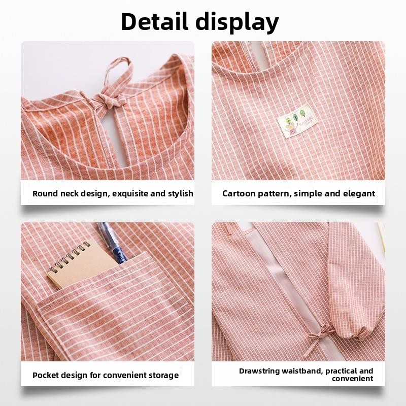 Long Sleeve Apron Women's Fash - Home Cooking Oil Disposal incelemesi ve fiyatı