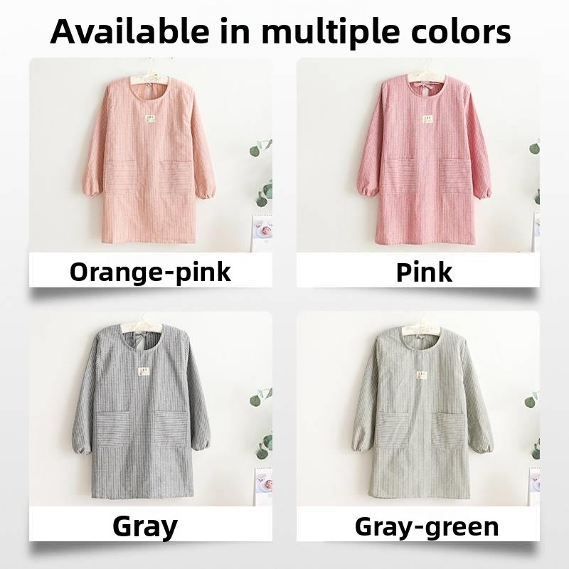 Long Sleeve Apron Women's Fash - Home Cooking Oil Disposal incelemesi ve fiyatı