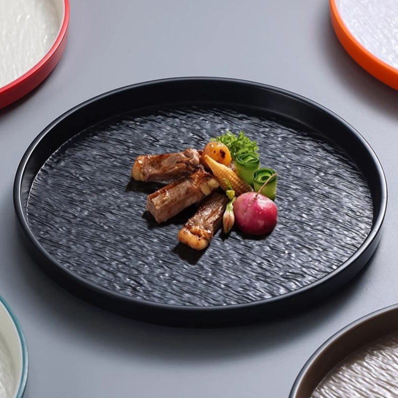 Modern Round Stone Melamine St - Home Cooking Japanese incelemesi ve fiyatı