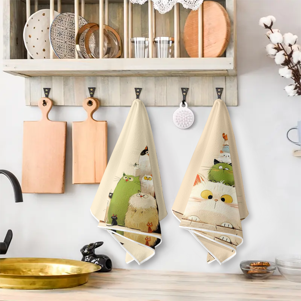 2Pcs, Cute Cat-Themed Kitchen  - Home Cooking For Cats incelemesi ve fiyatı